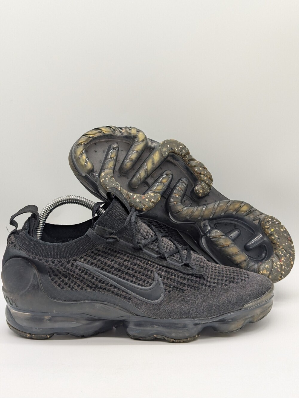 Nike Air VaporMax 2021 Flyknit Black Mens Size 8.5 / Women's 10 Shoes DH4084-001
